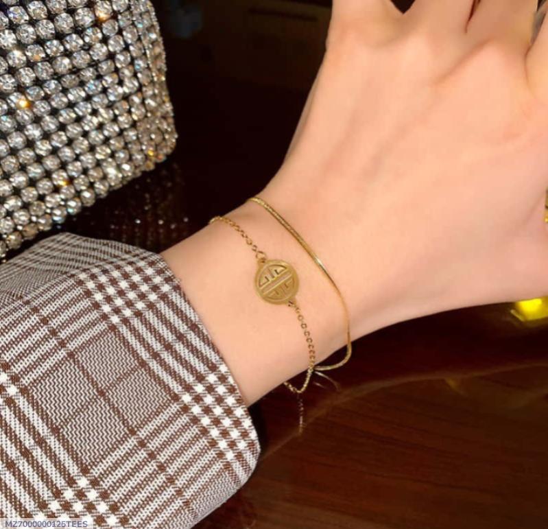 1 Pc Gold Plated Chain Bracelet