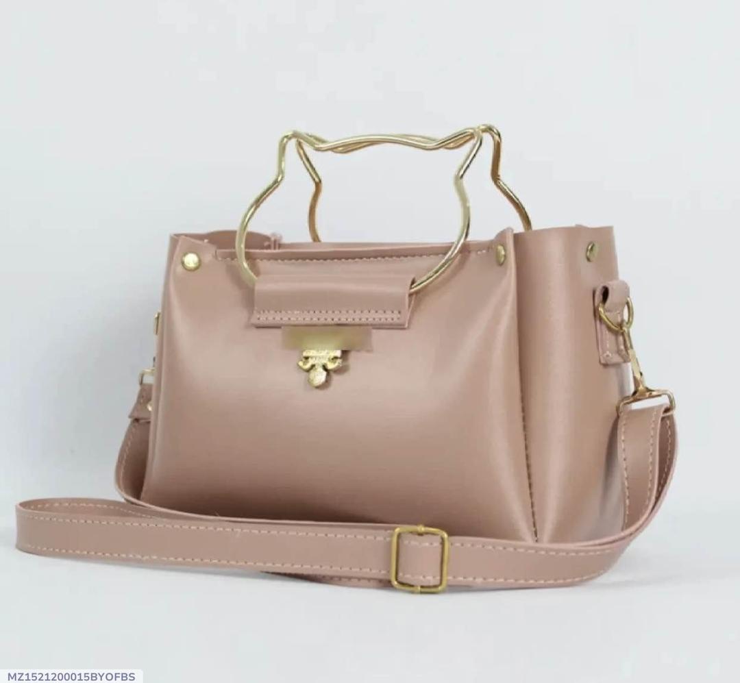 Girl's PU Leather Plain Purse
