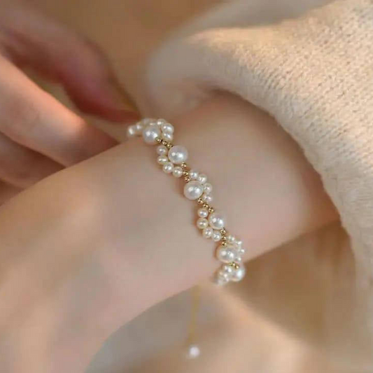 1 Pc Resin Plated Beautiful Pearl Bracelet