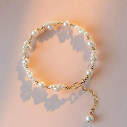 1 Pc Resin Plated Beautiful Pearl Bracelet